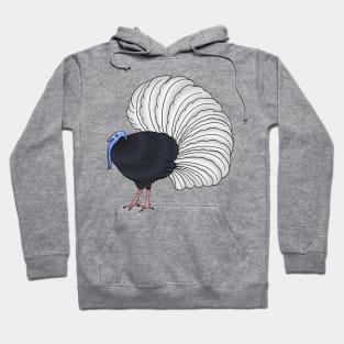 Bulwer's pheasant bird cartoon illustration Hoodie